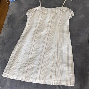 Forever 21 Creme Striped dress
